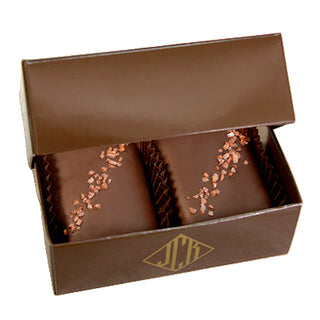 Semi-Sweet Chocolate & Caramel w/Hawaiian Alaea Sea Salt (2 PC) - Lacuisinebozeman