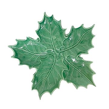 Lastra Evergreen Figural Holly Small Platter - Lacuisinebozeman