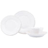 Lastra White  - 4 pc Place Setting - Lacuisinebozeman