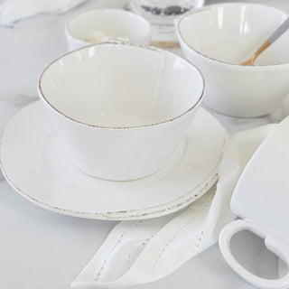 Lastra White Stacking Cereal Bowl - Lacuisinebozeman