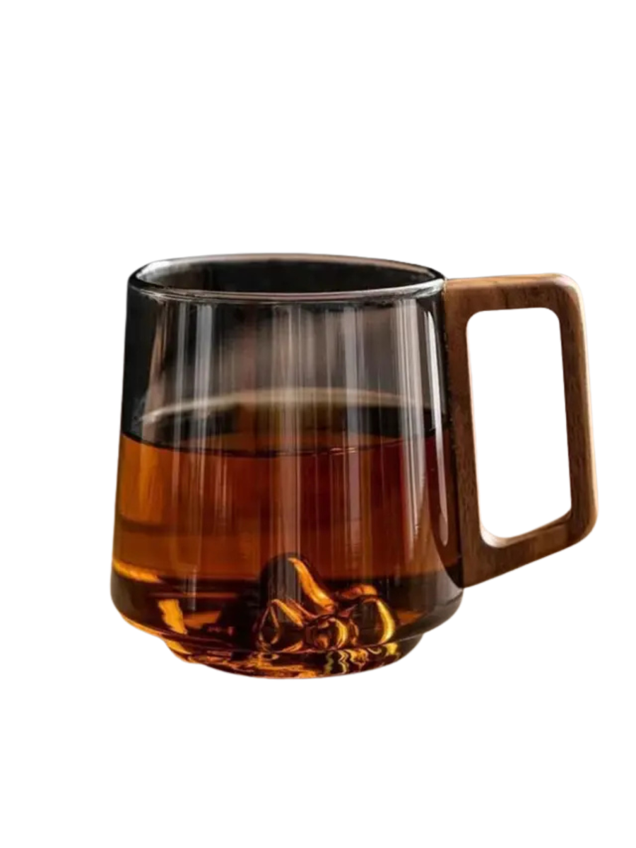 Mountain Peak Glass Mug - Lacuisinebozeman