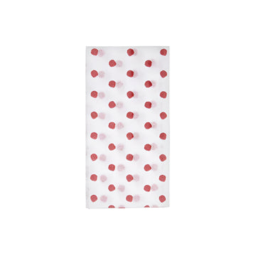 Papersoft Napkins Dot Red Guest Towels (Pack of 20) - Lacuisinebozeman