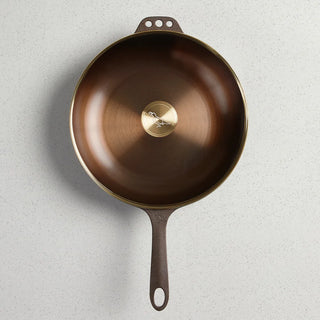 No. 11 Deep Cast Iron Skillet with Glass Lid - Lacuisinebozeman