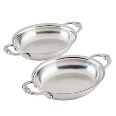 Provisions Stainless Steel 13oz Oval Au Gratin Set/2, Small - Lacuisinebozeman