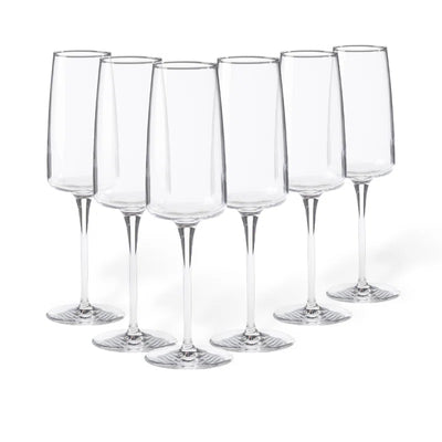 Vine Champagne Flutes, Set/6 - Lacuisinebozeman