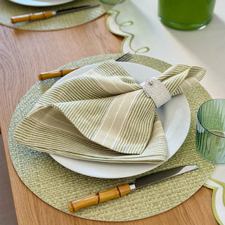 Wicker Fern 15" Round Mats, Set/4 - Lacuisinebozeman