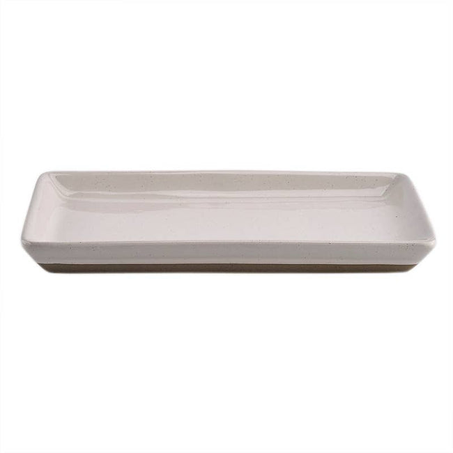 Cream Stoneware Tray - Lacuisinebozeman