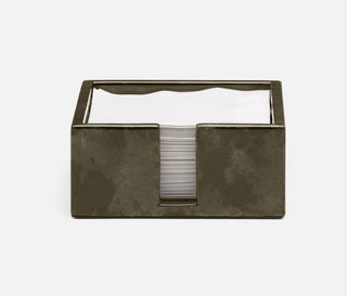 Nelson Vellum Gray Gloss Cocktail Napkin Holder - Lacuisinebozeman