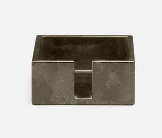 Nelson Vellum Gray Gloss Cocktail Napkin Holder - Lacuisinebozeman