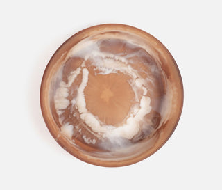 Hugo Brown Swirled Serving Bowl Set/2, Small - Lacuisinebozeman