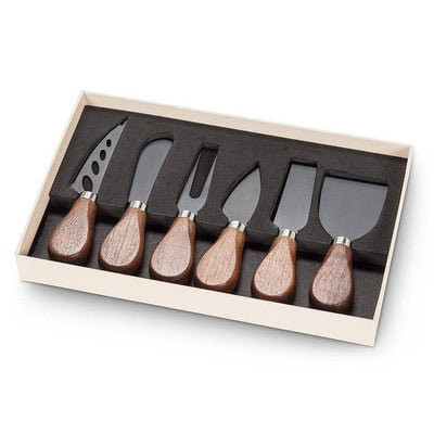 Walnut Handled Cheese Knives Set/6 - Lacuisinebozeman