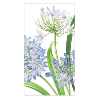 Agapanthus Garden Paper Guest Towel Napkins - 15 Per Package - Lacuisinebozeman