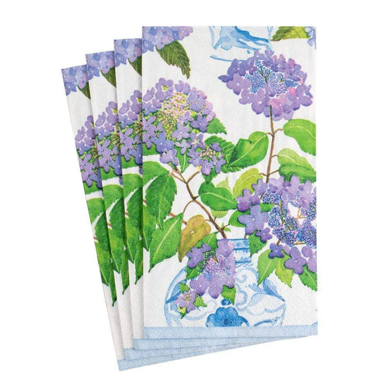 Hydrangeas and Porcelain Paper Guest Towel Napkins - 15 Per Package - Lacuisinebozeman