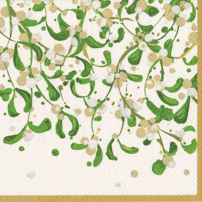 Modern Mistletoe Dinner Napkins - Lacuisinebozeman