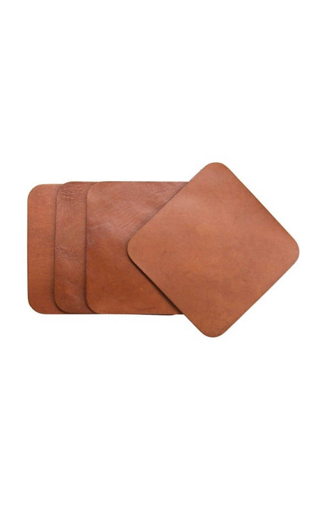 Square Coaster Set/4 - Brown - Lacuisinebozeman