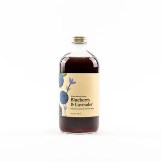 Blueberry and Lavender Cocktail Mixer and Mocktail Mixer, 16 fl oz - Lacuisinebozeman
