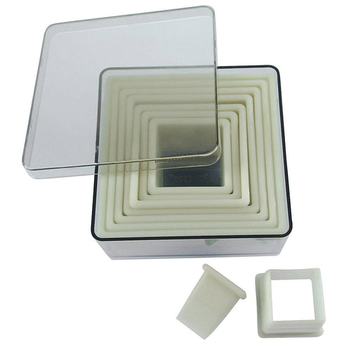 Box of 9 Square Cutters, deBuyer - Lacuisinebozeman