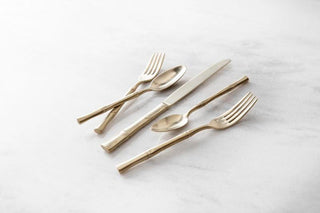 Royal Pacific Brushed Champagne 5PC Place Setting - Lacuisinebozeman