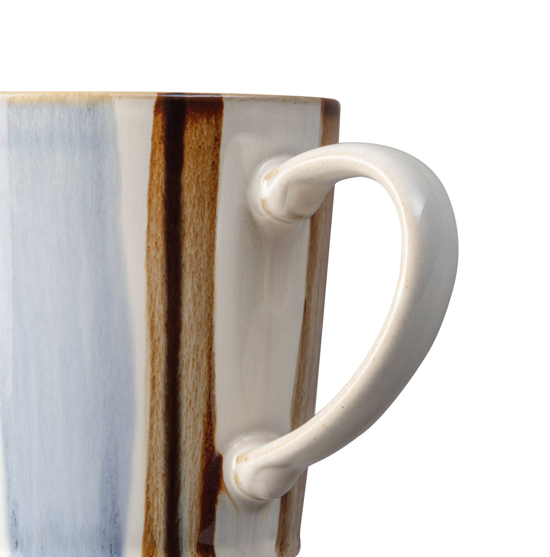 Brown Stripe Painted Coffee Mug - Lacuisinebozeman