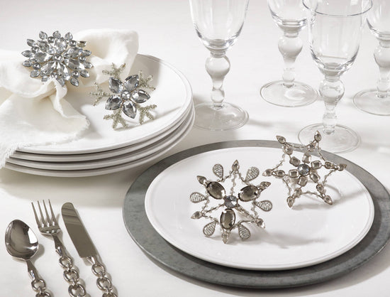 Snowflake Design Napkin Ring - Lacuisinebozeman