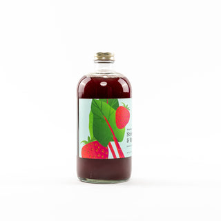 Strawberry & Rhubarb Cocktail and Mocktail Mixer, 16 fl oz - Lacuisinebozeman