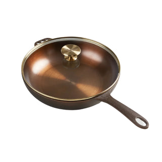 No. 11 Deep Cast Iron Skillet with Glass Lid - Lacuisinebozeman