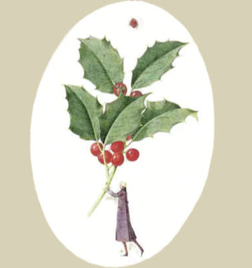 Holly and Mistletoe Gift Tag - Lacuisinebozeman