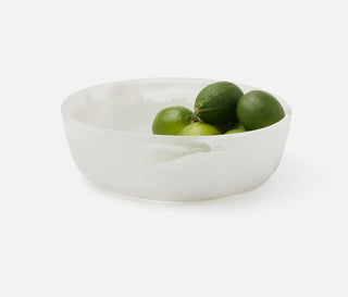 Hugo White Swirled Serving Bowl Set/2, Small - Lacuisinebozeman