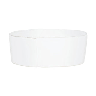 Lastra White Large Serving Bowl - Lacuisinebozeman
