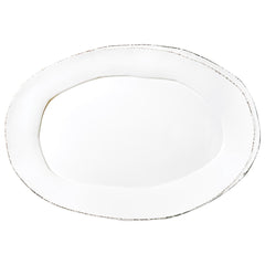 Lastra White Oval Platter - Lacuisinebozeman